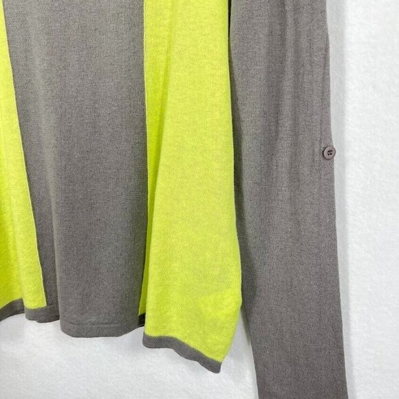 Horny Toad Color Block Pullover Sweater Lightweight Academia Boho Bold Sheer L - Picture 2 of 5